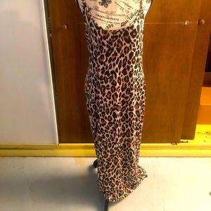 Cheetah print maxi dress Size 14